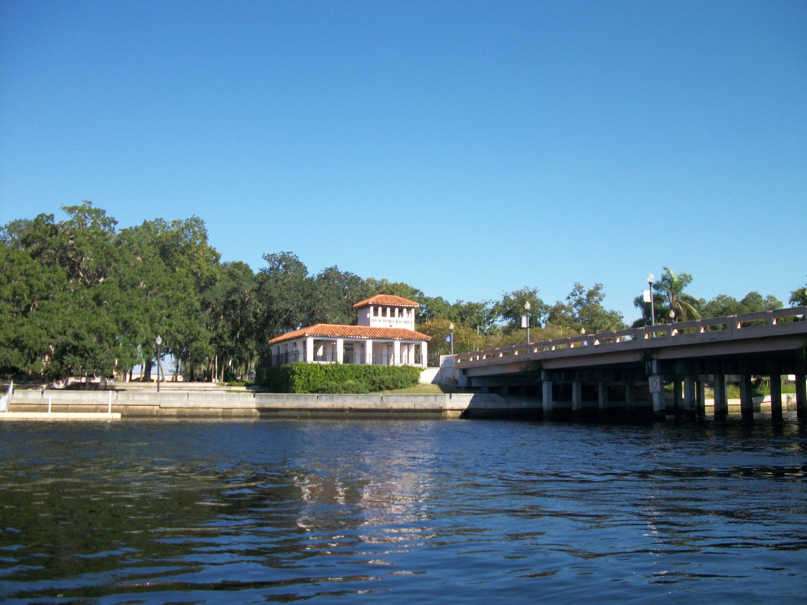 Main Street bridge over the Cotee River by Sims Park