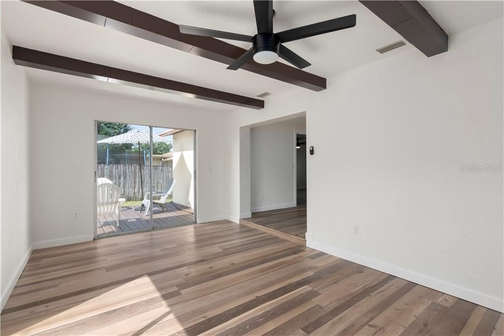 Original empty living room